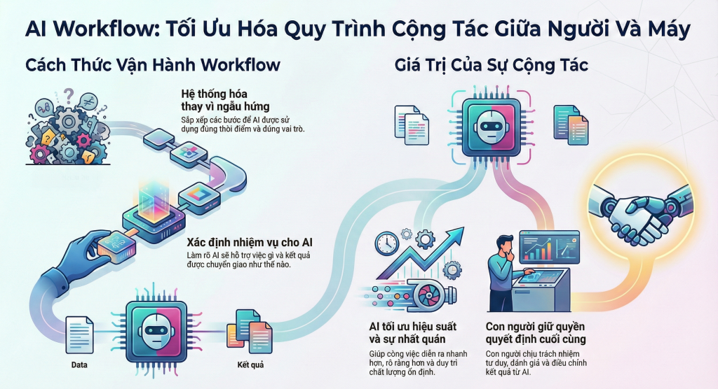 AI Workflow ? Vì sao 75% người dùng AI chưa tối ưu quy trình