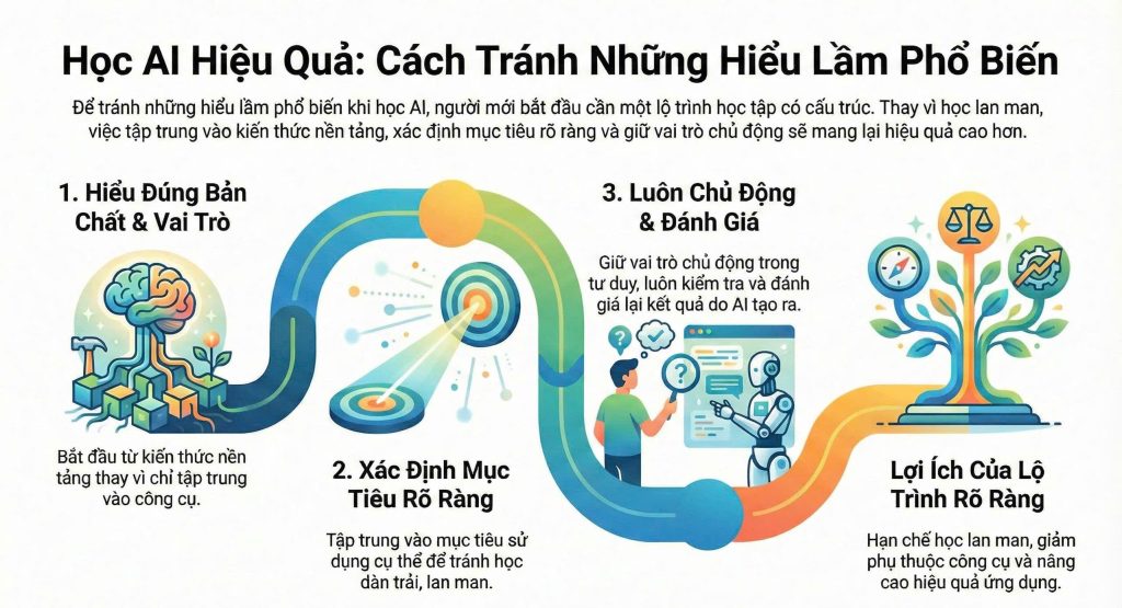 Cách khắc phục các hiểu lầm phổ biến khi dùng AI