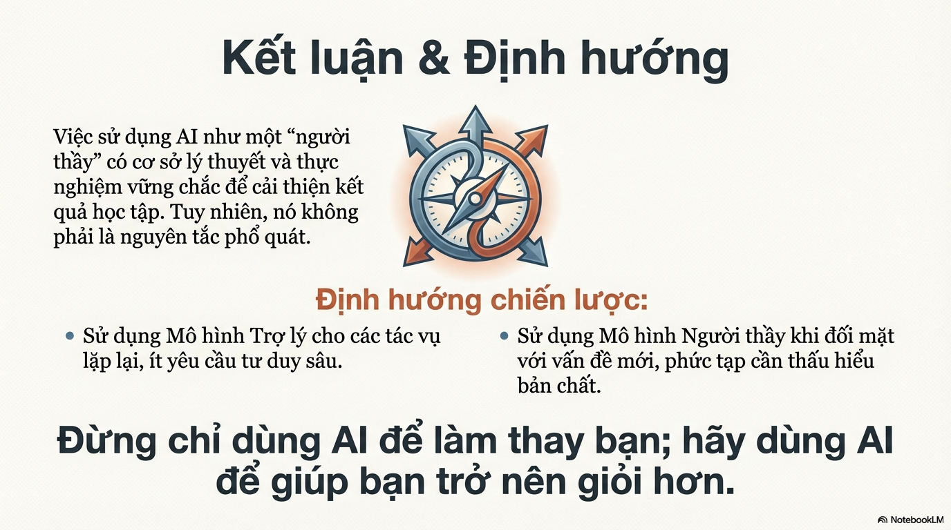 Ai như người thầy - minh hoạ tự kiểm tra và vòng lặp học